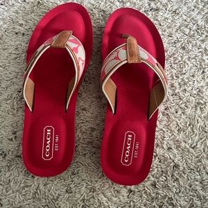 coach flip flops